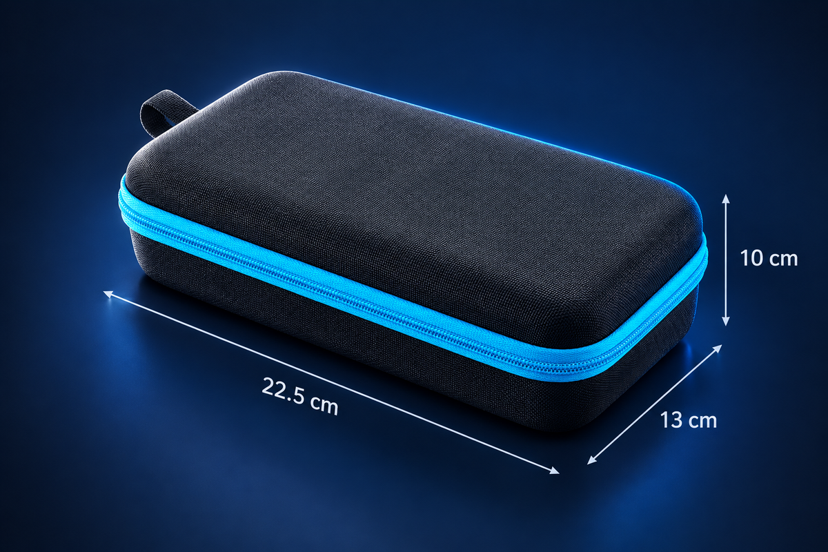 Landscape rectangular measurement image for the storage case